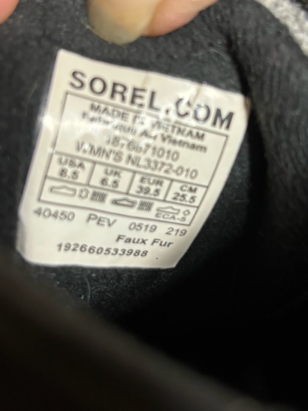 Sorel Kinetic Caribou Waterproof Winter Boots Women's Size 8.5 Gray Black - Picture 7 of 10